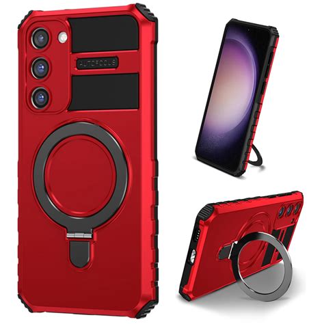 K Lion Magnetic Case For Samsung Galaxy S20 Fe With Rotatable Invisible Ring Stand Compatible