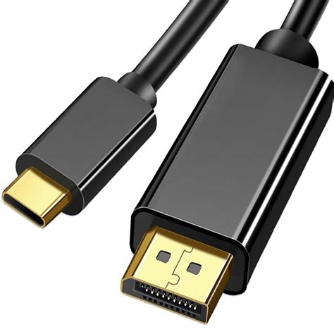 Кабел за монитор, FAC, USB-C/DisplayPort, 1,8 м, черен - eMAG.bg