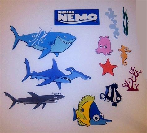 Items Similar To Best Of Pixar Finding Nemo Sharks And Accessories On Etsy