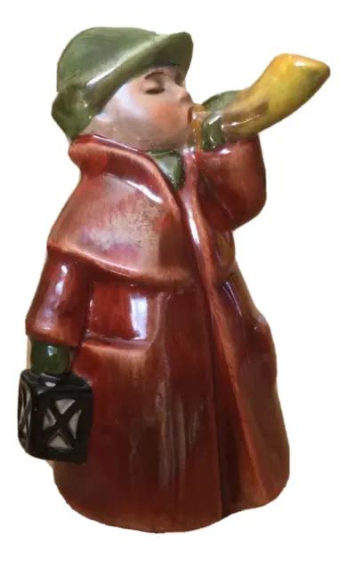 VINTAGE GOEBEL PORCELAIN Town Crier Horn Blower Figurine West Germany