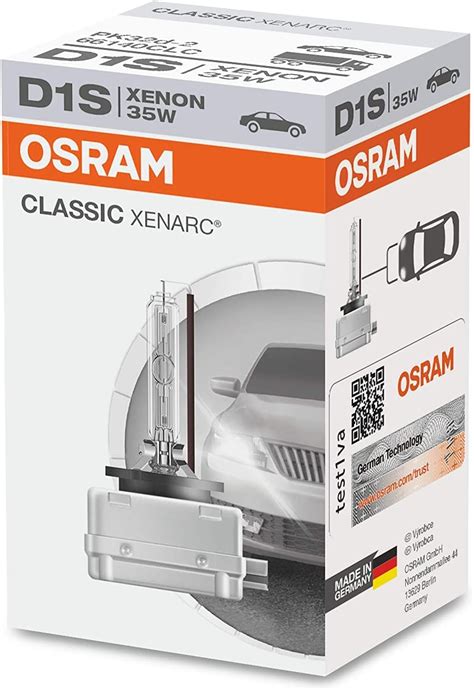 Ampoule xénon Osram série originale D1S 35W PK32d 2 66140 Xenarc