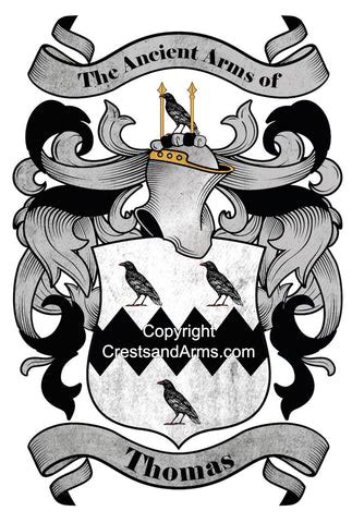 Thomas Family Crest | Expertly Researched | Buy Now – Crests & Arms