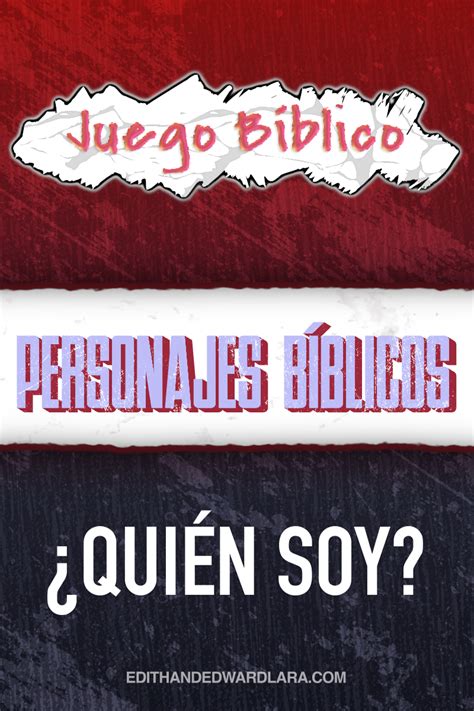 Juego Bíblico Quién Soy Personajes Bíblicos Para Uso en Línea