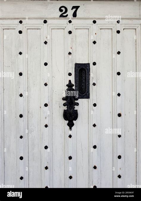 Detail From A Front Door Of A Traditional Historic Building In Saffron