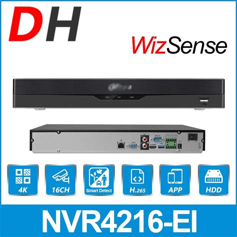 Dahua 16CH NVR 1U 2HDD WizSense Network Video Recorder NVR4216 EI H 265