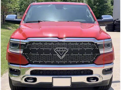 Ram 1500 Laser Cut Sheet Grille Insert Black 19 24 Ram 1500 Big Horn Laramie Lone Star