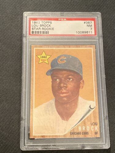 Topps Lou Brock Star Rookie Psa Hof Rookie Card Ebay