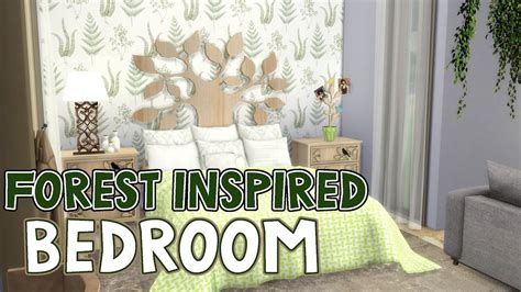 Sims 4 Speed Build Forest Inspired Bedroom Youtube