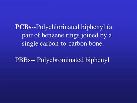 PPT PCBs Polychlorinated Biphenyl A Pair Of Benzene Rings Joined