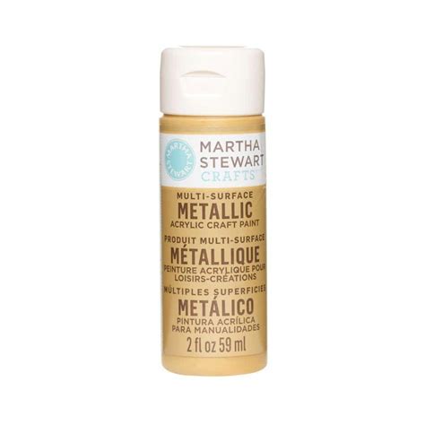 Martha Stewart Crafts 2 Oz Pale Bronze Multi Surface Metallic Acrylic