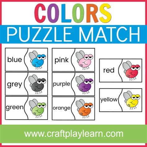 Color Matching Printable For Kids