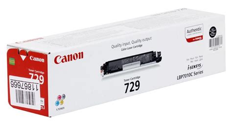 Картридж Canon 729 BK для i SENSYS LBP7010C и LBP7018C Чёрный 1200