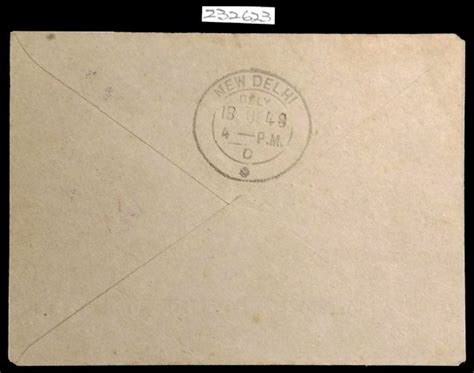 India 1948 Gandhi 1½a brown ovpt SERVICE SG O150a on Official cover