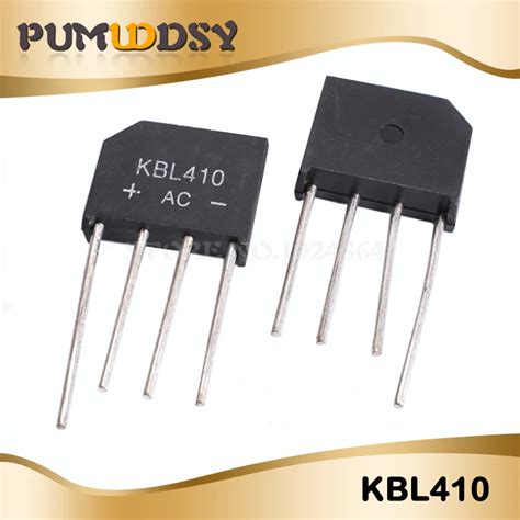 5PCS KBL410 KBL 410 4A ZIP4 1000V Single Phases Diode bridge rectifier ...