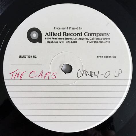 The Cars Candy O 1979 Vinyl Discogs