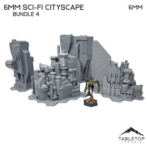 6mm Sci Fi Cityscape Bundle 4 Battletech Terrain Mechwarrior Terrain