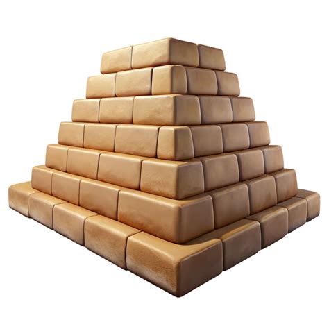 wonderful vintage Ancient Sumerian Ziggurat Brickwork Texture Cutout