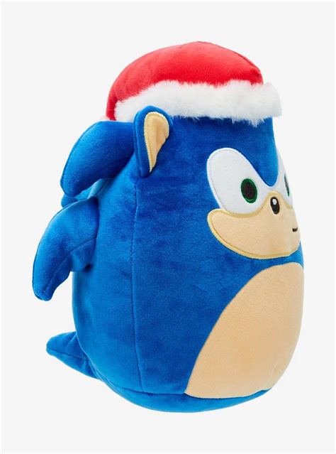 Hot Topic Squishmallows Sonic The Hedgehog Sonic Santa Inch Plush