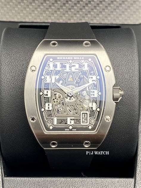 Richard Mille Rm Extra Flat Automatic Black Dial Watch Ref Rm