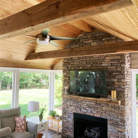 Reclaimed Wood Beams - Rustic Fireplace Mantels - E. T. Moore