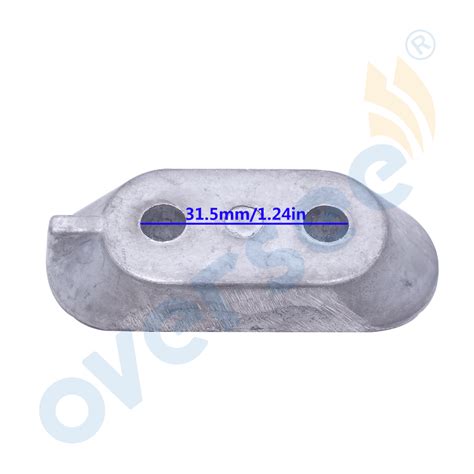 65W 45251 Zinc Anode For YAMAHA Outboard Motor 8 60 HP 2T 4T Parsun