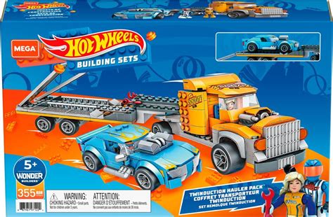 Hot Wheels Mega Construx Twinduction Hauler Pack Lastbil Med Sl P Och Bil Gyg