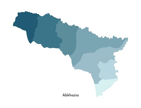 Vector isolated illustration of simplified administrative map of ...