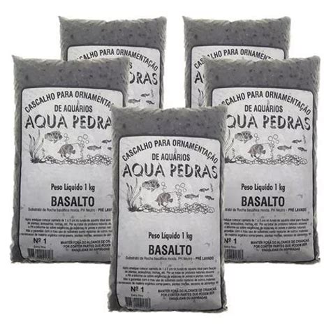 Substrato Basalto Black Aquários E Jardins N1 Combo 5x 1kg Frete grátis