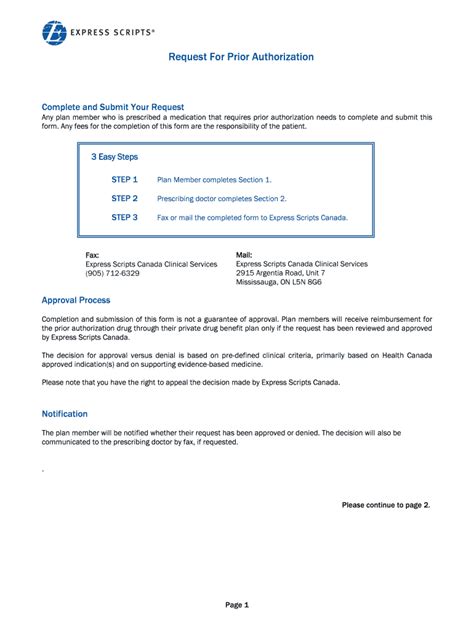 Fillable Online Esc Prior Authorization Program Request Form Express