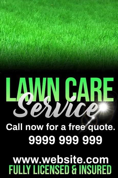 Lawn Care Template Postermywall