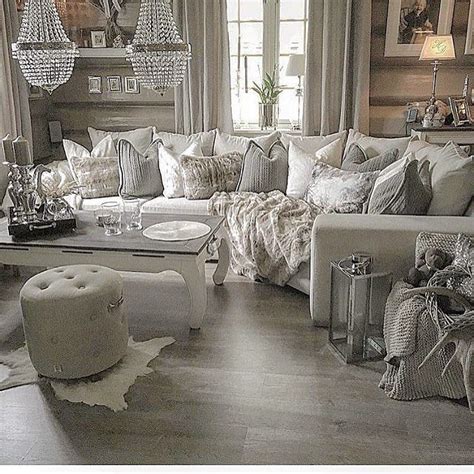 Neutral Cozy Glam Living Room Arm Yourself With A Calming Color