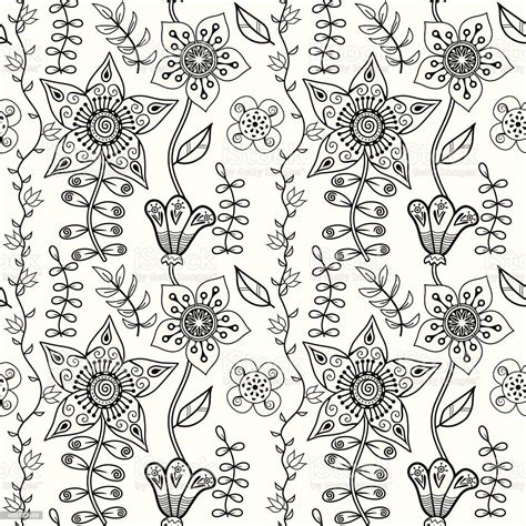 Seamless Texture With Flowers Endless Floral Pattern Stock Illustration