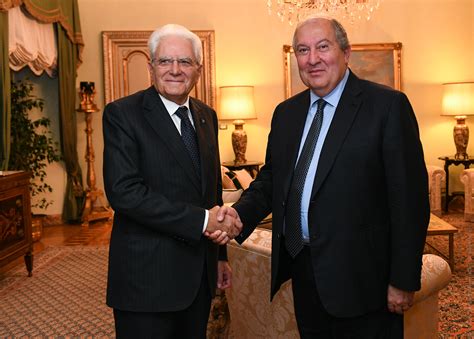 President Of Italy Sergio Mattarella Wished President Armen Sarkissian