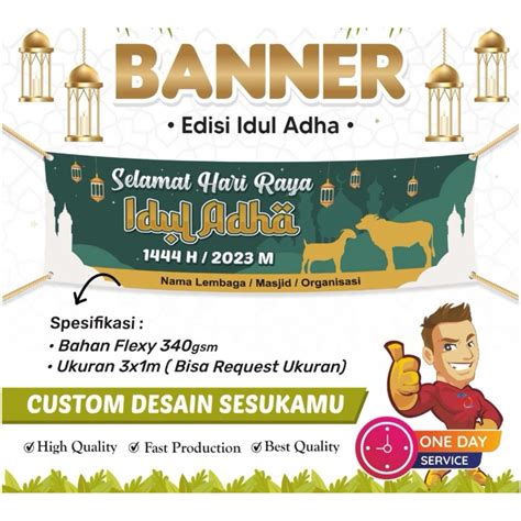 Jual Super Jumbo Spanduk X Meter Selamat Hari Raya Idul Adha