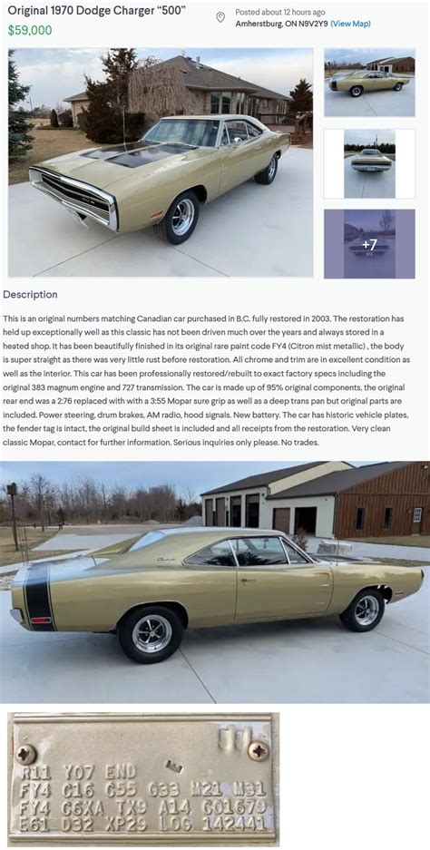 A realistic price for a restored 70 Charger