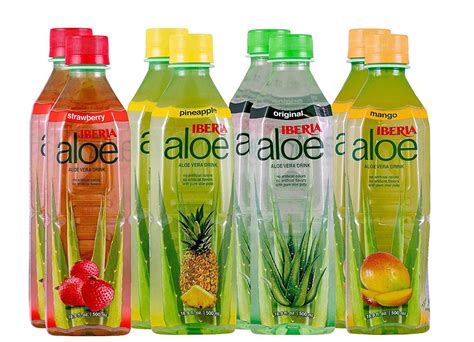 Iberia Aloe Vera Drink Pure Aloe Pulp 16 9 Fl Oz Pack Of 8 No