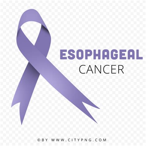 HD PNG Cancer Esophageal Periwinkle Ribbon Logo Sign Citypng