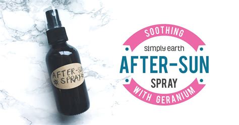 Soothing After Sun Spray With Essential Oils Simply Earth Blog