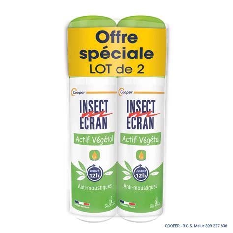 Actif végétal spray anti moustiques Insect Ecran