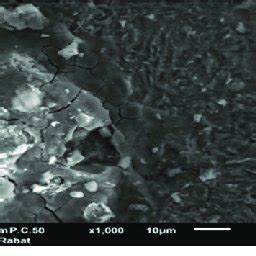 SEM Micrographs Of Mild Steel Before Immersion A After Immersion Of 1