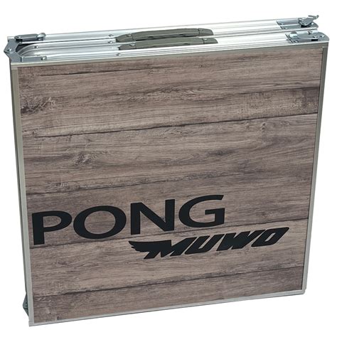 Muwo Wood Look Bierpongtafel Set Met Kopjes Sport Korting Nl