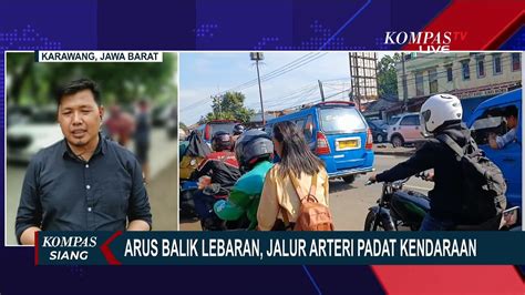 Jalur Arteri Pantura Padat Merayap Begini Pantauan Di Karawang Dan