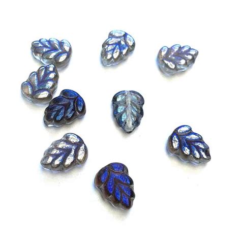 Beads Online Australia Czech Glass Beads Czech Glass Beads Leaf