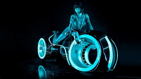 Tron Movie Style Nude Model On A Custom Futuristic Bike Wallpaper X Nude Models And