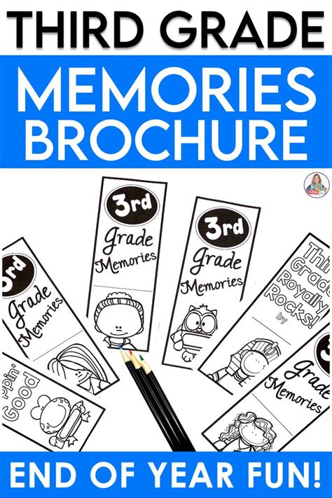 End Of The Year Activity Third Grade Memories Brochure Third Grade Third Grade Math