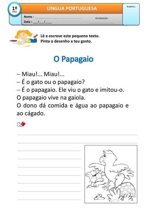 72 Fichas GrÁtis P Ensino Básico Língua Portuguesa Bruno Fernandes