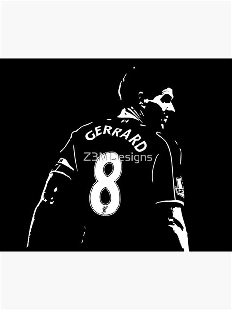 Steven Gerrard Liverpool Fc Legend Silhouette Art Print For Sale By