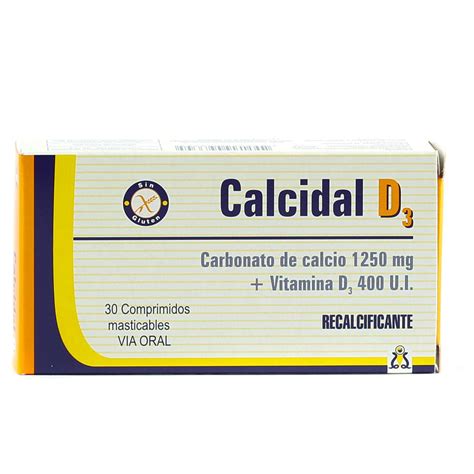 Gadocal D3 400 Citrato De Calcio UltraDenso Vitamina D3 Caja De 30