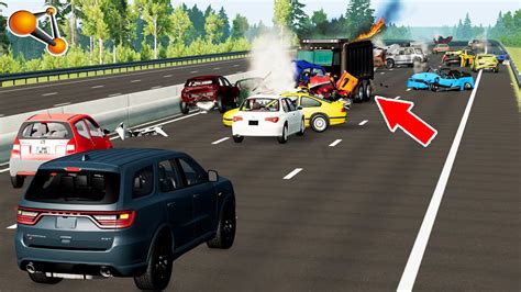 Satisfying German Autobahn Rampage Rescue Trailer Crashes Beamng