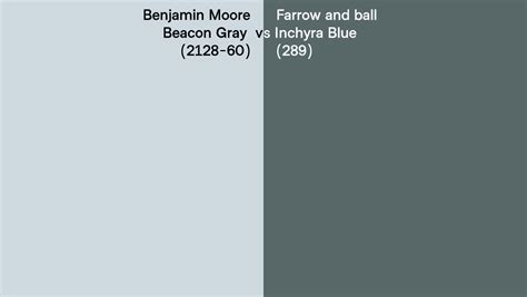 Benjamin Moore Beacon Gray 2128 60 Vs Farrow And Ball Inchyra Blue